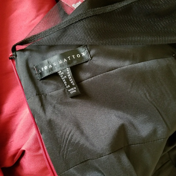 Aidan Mattox Sleeveless Ruby Gown - Picture 7 of 8